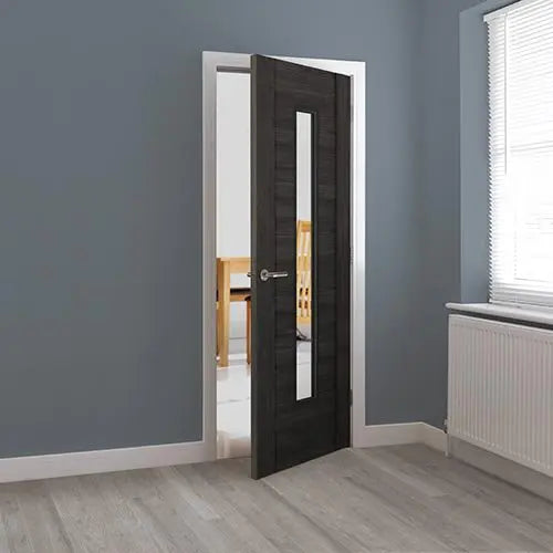 Alabama Dark Grey Glazed Laminate Internal Door
