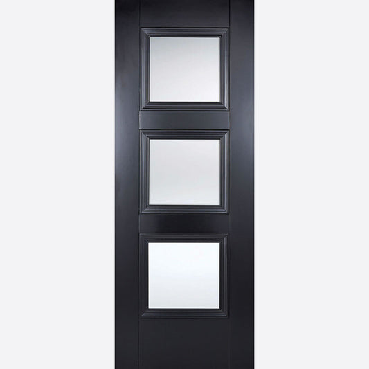 Amsterdam 3L Glazed Black Doors