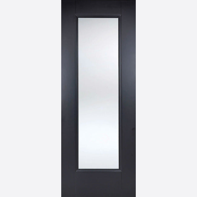 Eindhoven 1L Glazed Black Doors