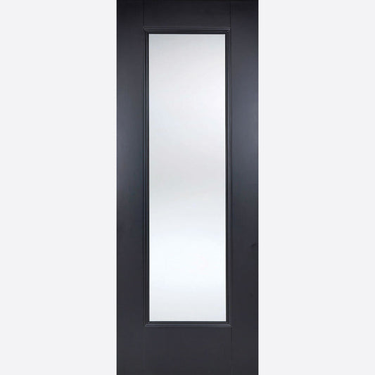 Eindhoven 1L Glazed Black Doors