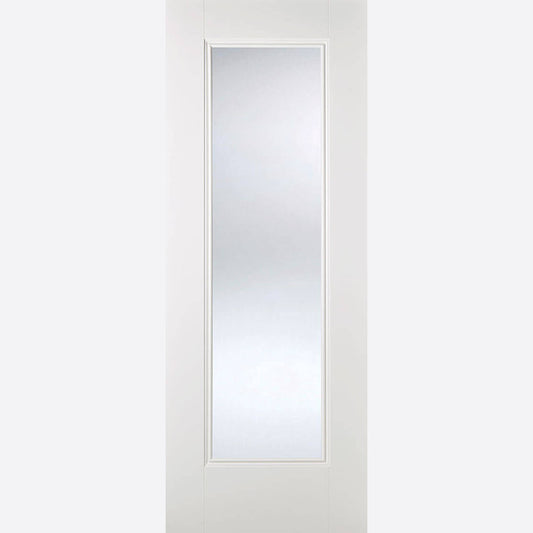 Eindhoven 1L Glazed White Primed Doors