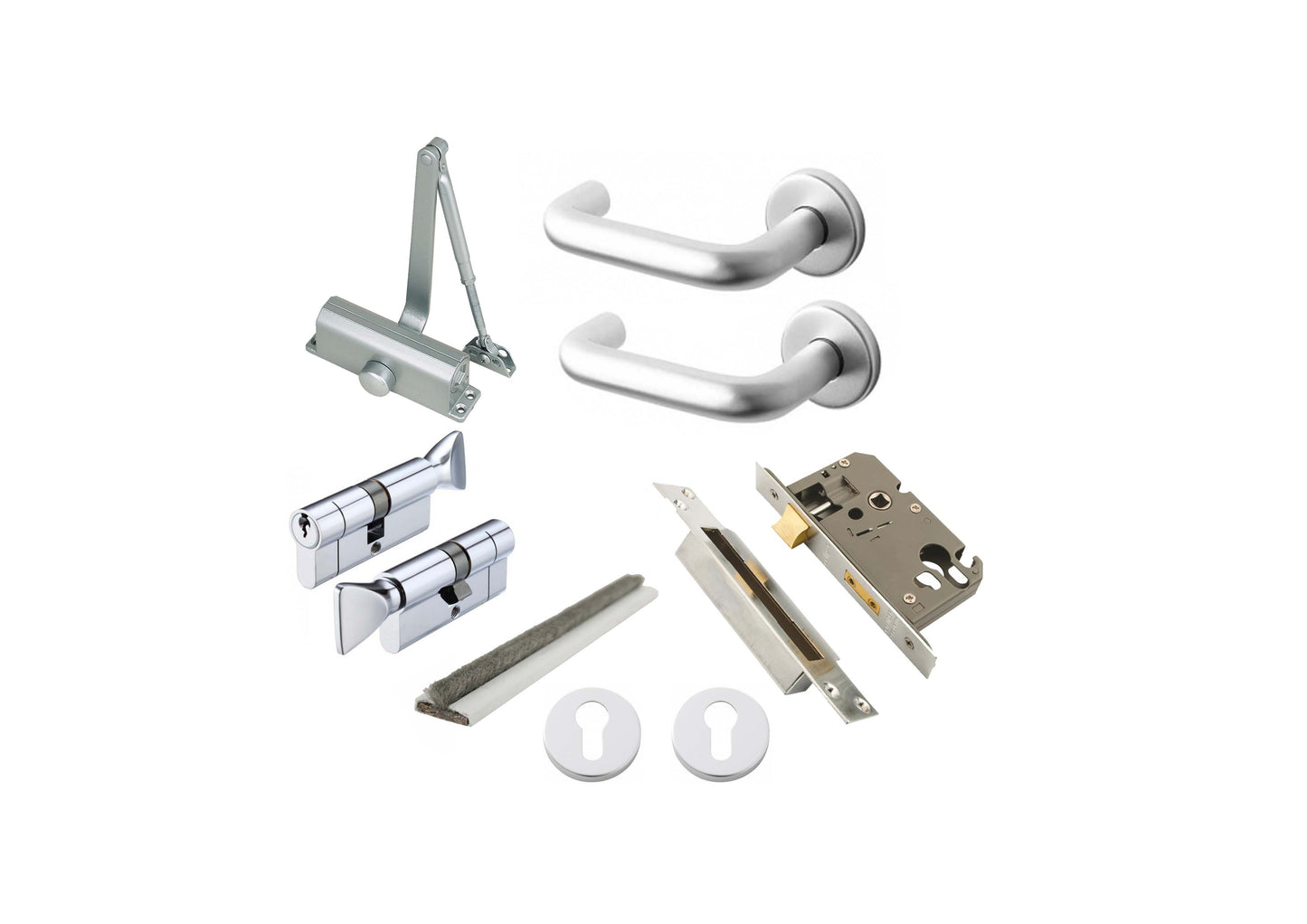 HMO Door Kit - Primed Flush Fire Door