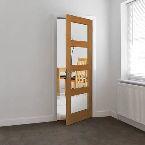 Nevis Oak Glazed Internal Door