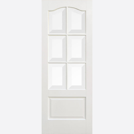 Kent 6L Glazed White Primed Doors