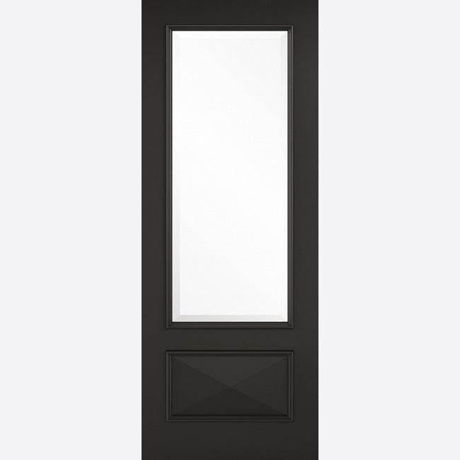 Knightsbridge 1L Glazed Black Doors