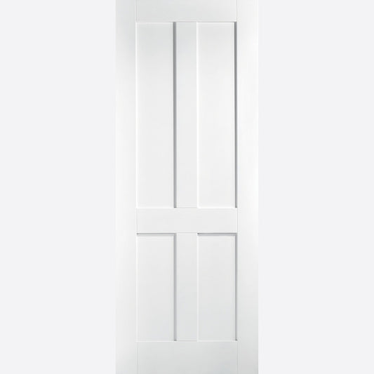 London 4P White Primed Doors