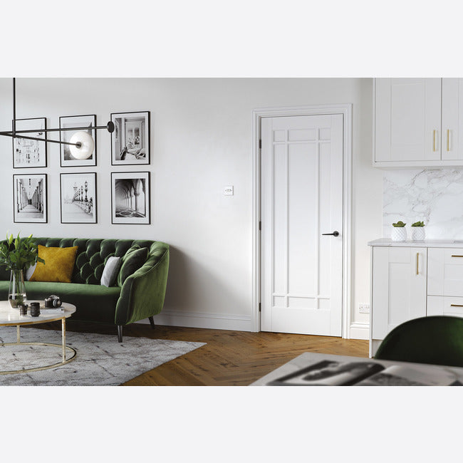 Manhattan White Primed Doors