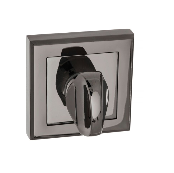 Oklahoma Handle Pack - Black Nickel - Bathroom Lock