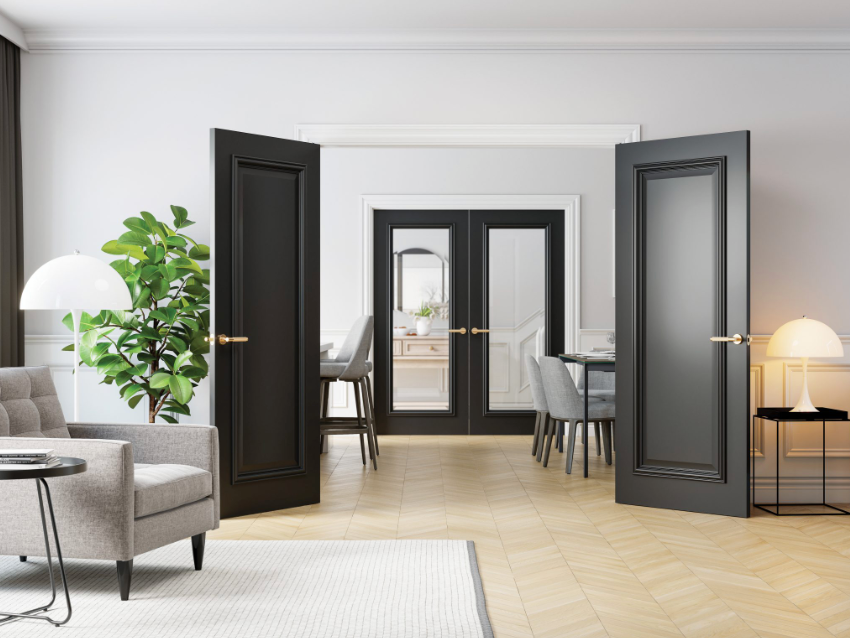Blenheim Black Prefinished Door