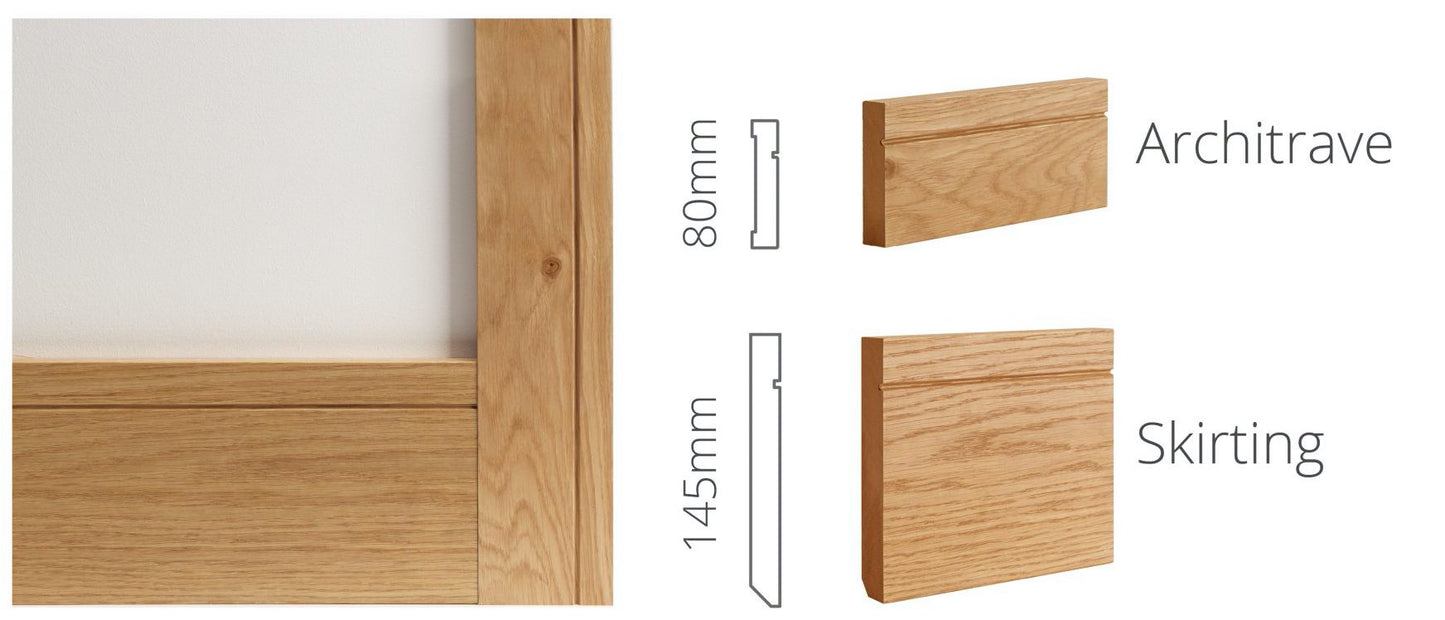 Shaker Skirting & Architrave Oak