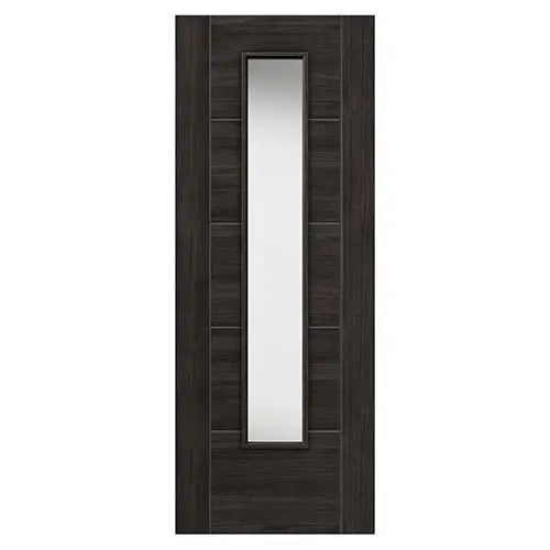 Tigris Dark Grey Glazed Laminate Internal Door