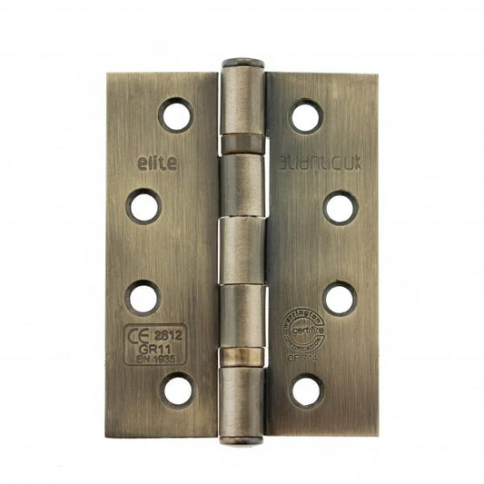 Ball Bearing Hinges - Pack of two - Antique Brass (Fire Rated)