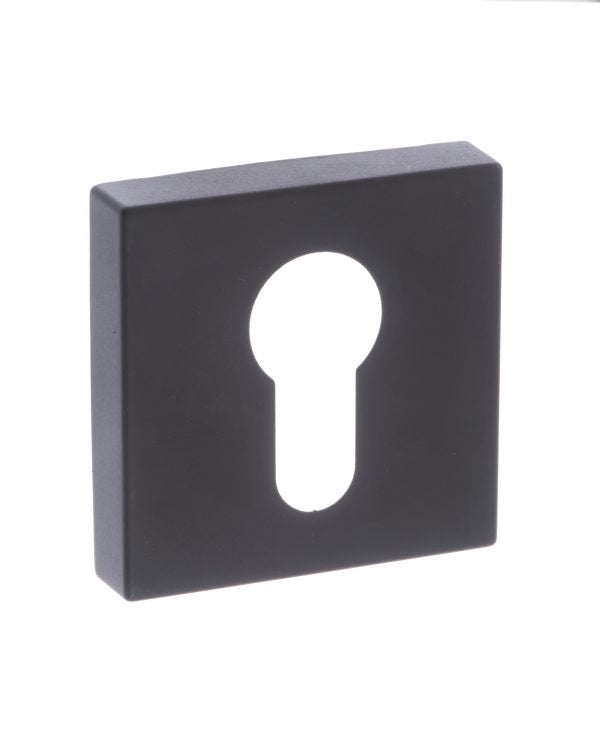 Status Square Escutcheons - Matt Black