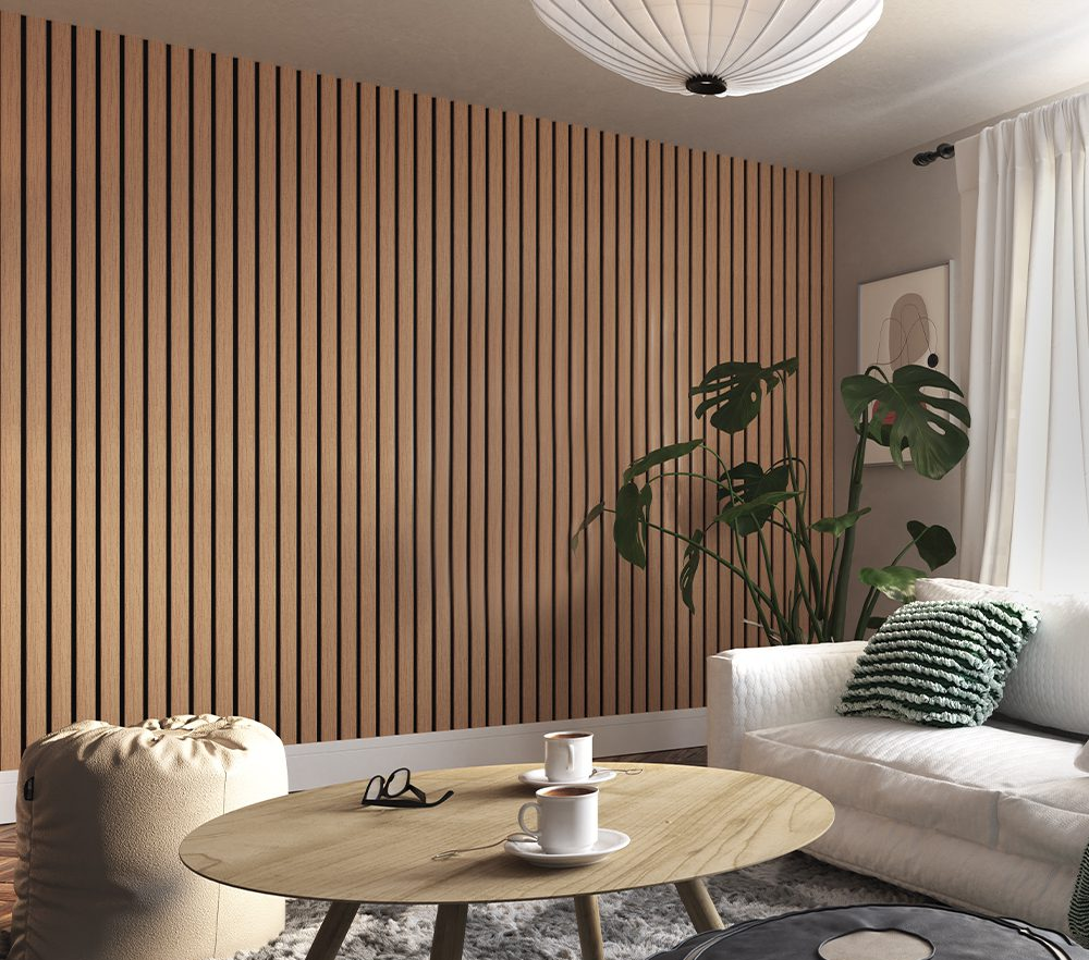 Immerse Acoustic Panelling Prefinished Oak PLUS