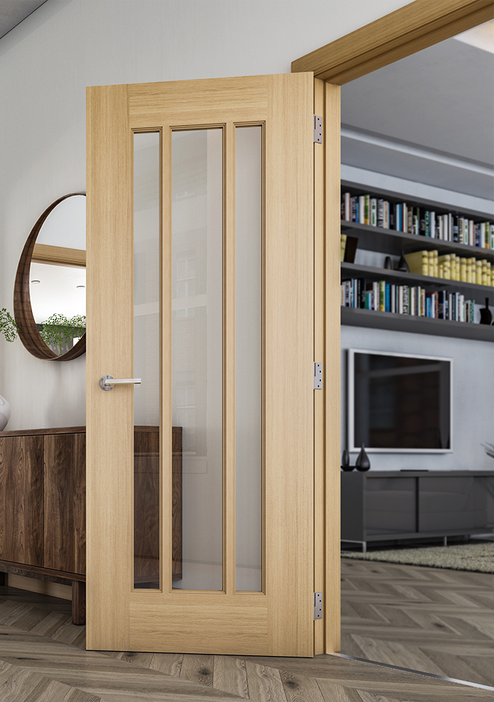 Norwich Glazed Unfinished Oak Doors