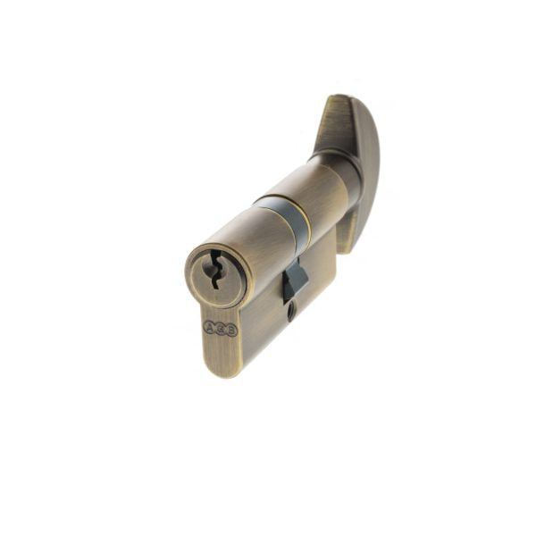 Euro Profile 5 Pin Cylinder - Matt Antique Brass