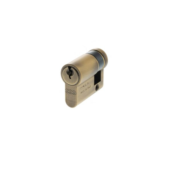 Euro Profile 5 Pin Single Cylinder - Matt Antique Brass