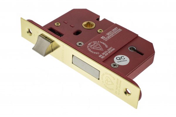 Atlantic - 5 Lever Key Sashlock - 3" Polished Brass