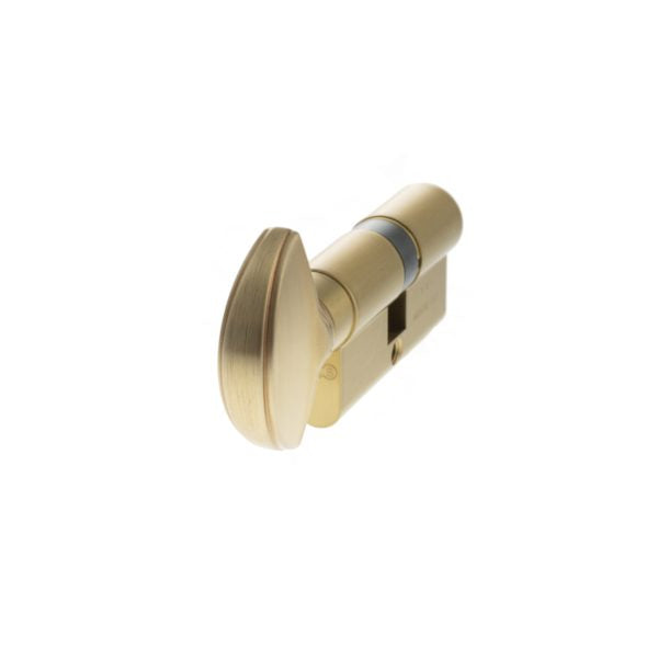 Euro Profile 5 Pin Cylinder - Satin Brass