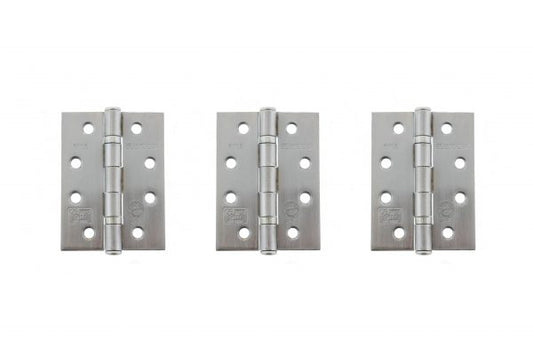 Ball Bearing Hinges Set of 3 - Satin Chrome (Fire Rated)