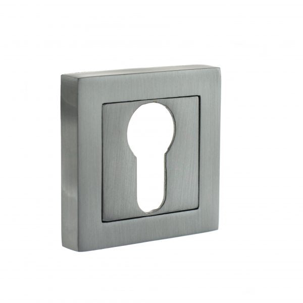 Status Square Escutcheons - Satin Chrome