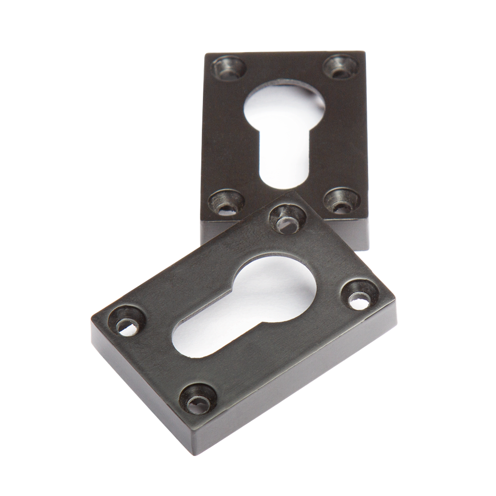 Slim Escutcheon Pair Matt Black Finish
