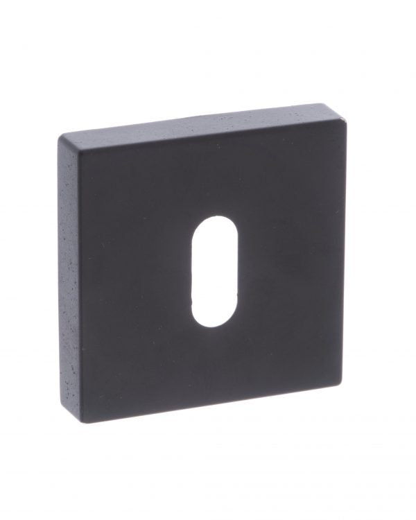 Status Square Escutcheons - Matt Black