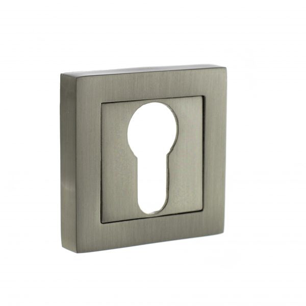 Status Square Escutcheons - Satin Nickel