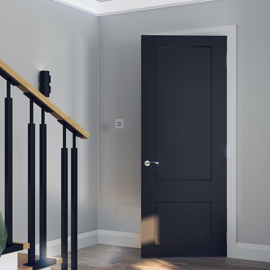 Sandringham Black Prefinished Door FD30