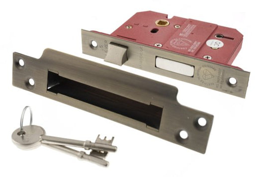 Atlantic - 5 Lever Key Sashlock - 3" Urban Bronze