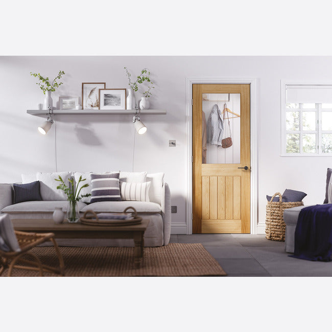 Belize Glazed Unfinished Oak Doors
