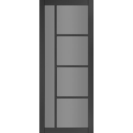 Brixton Tinted Glazed Pre-finished Black Doors