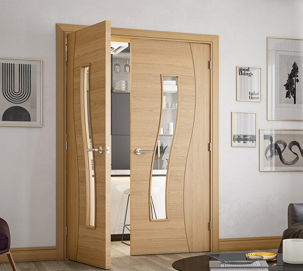 Cadiz Glazed Pre-finished Oak Doors