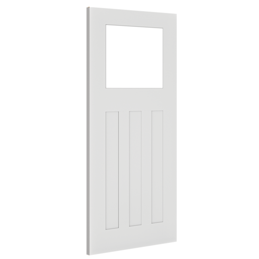Cambridge Glazed White Primed Doors