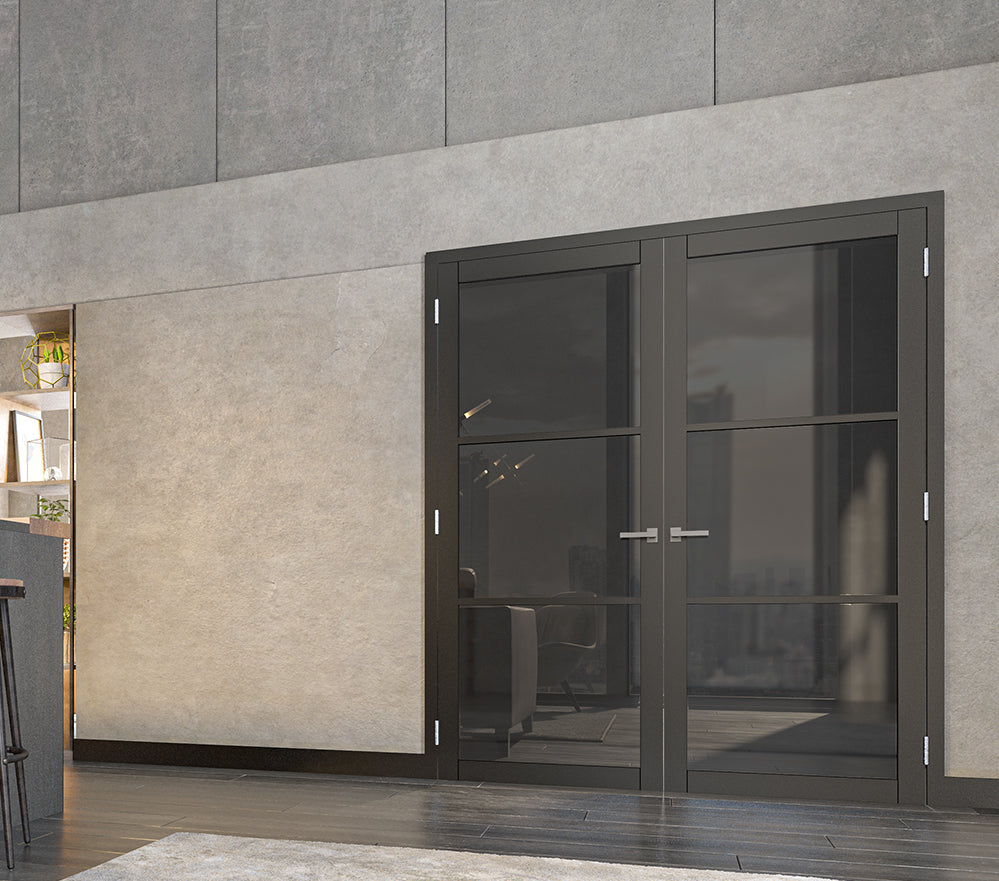 Camden Tinted Glazed Pre-finished Black Doors
