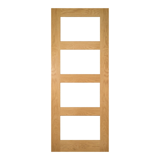 Coventry Clear Glazed Pre-finished Oak Doors
