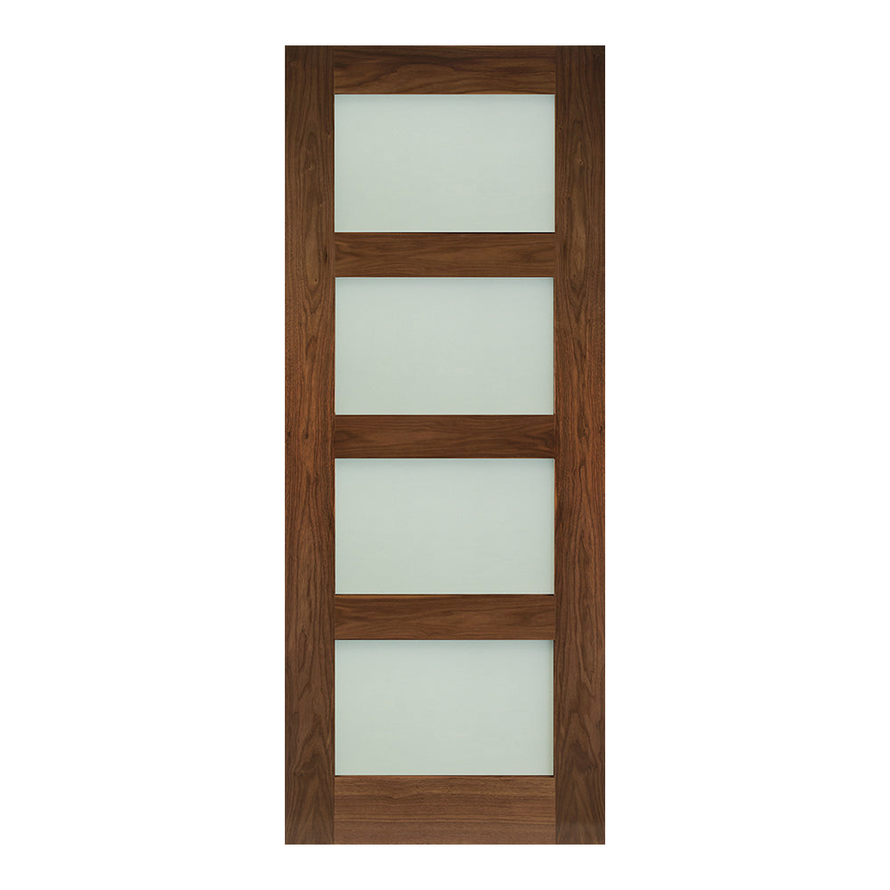 Coventry Frosted Glazed Pre-finished Walnut Doors