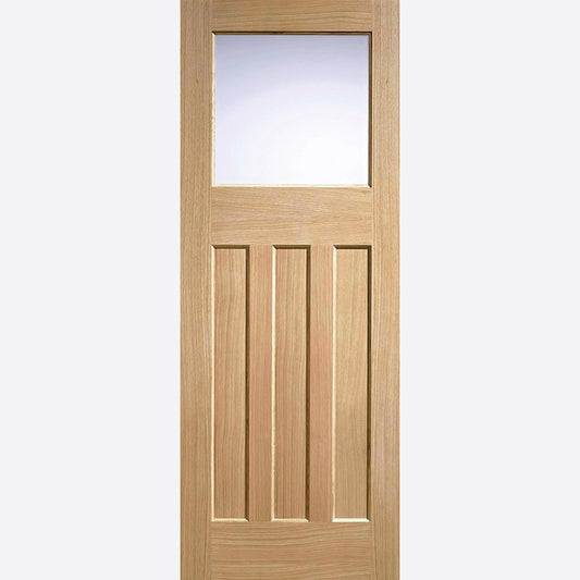 DX 30s Style 1L Glazed Oak Doors