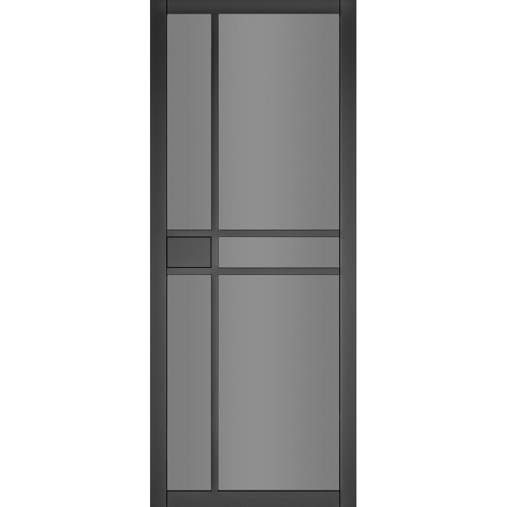 Dalston Tinted Glazed Pre-finished Black Doors
