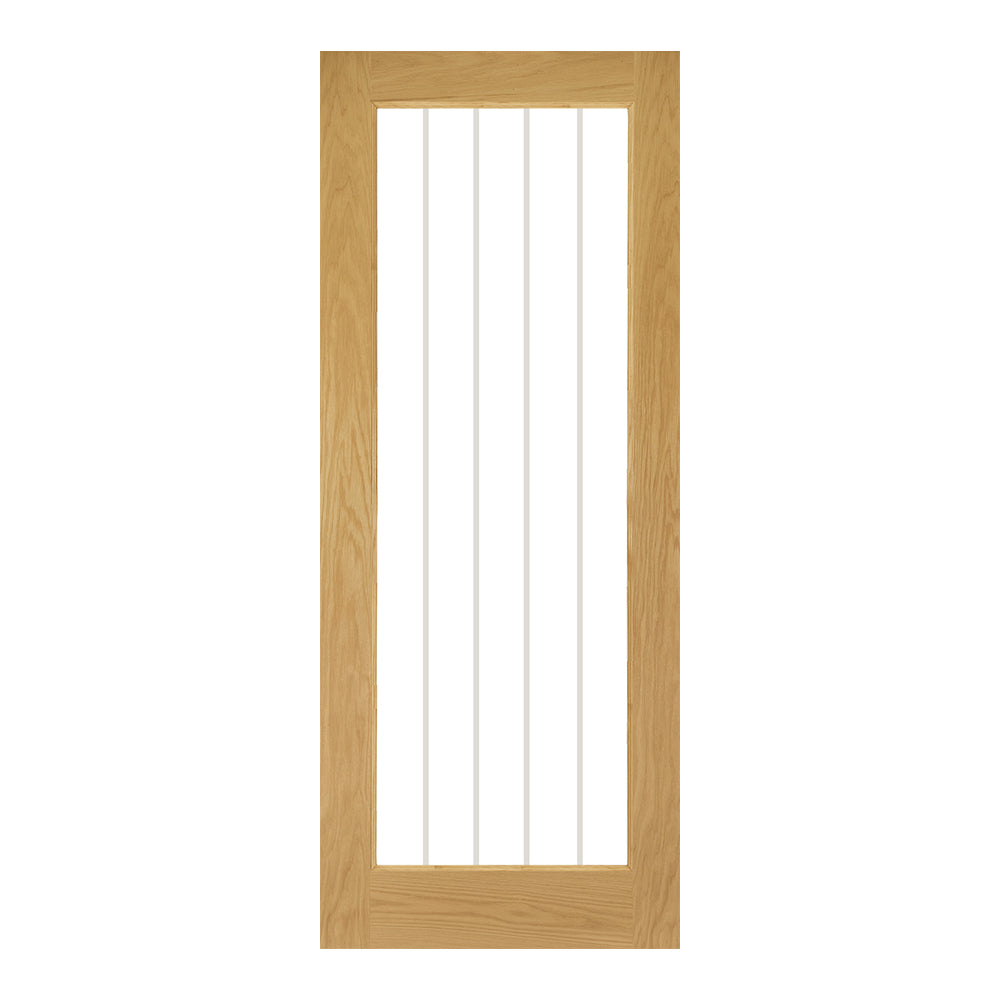 Ely 1L Full Glazed Pre-Finished Oak Doors