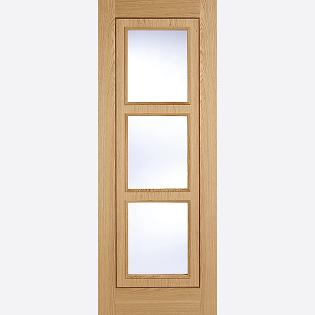 Inlay Glazed Pre-finished Oak Doors