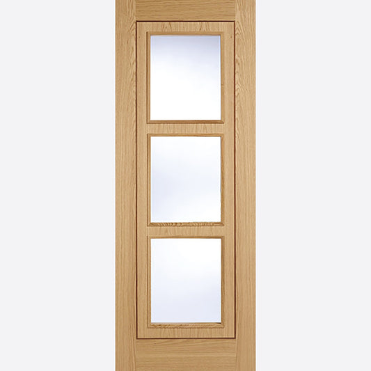 Inlay Glazed Pre-finished Oak Doors