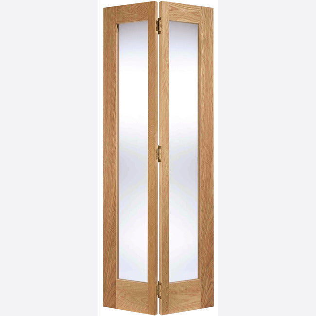 Pattern 10 Glazed Bi-fold Oak Doors