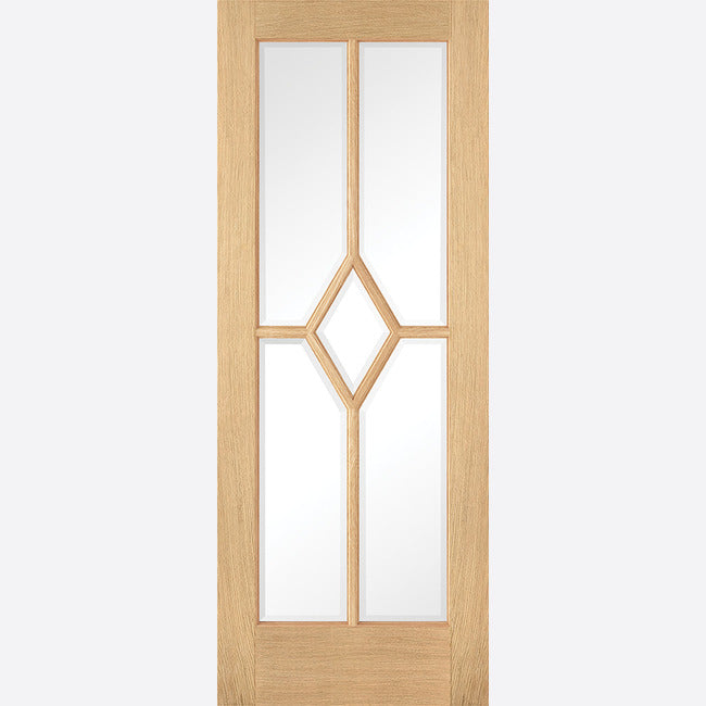 Reims Glazed 5L Pre-finished Oak Doors