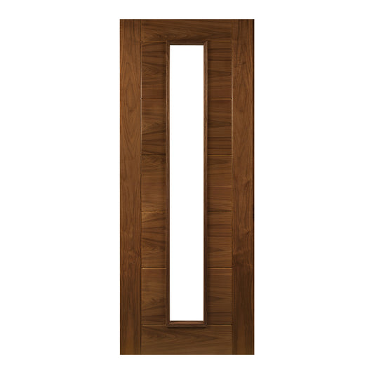 Seville 1L Glazed Pre-finished Walnut Doors
