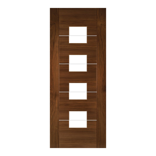 Valencia Glazed Pre-finished Walnut Doors