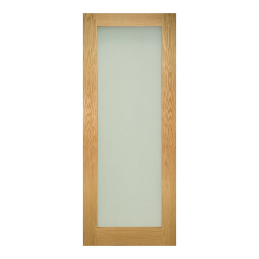 Walden Frosted Glazed Unfinished Oak Doors