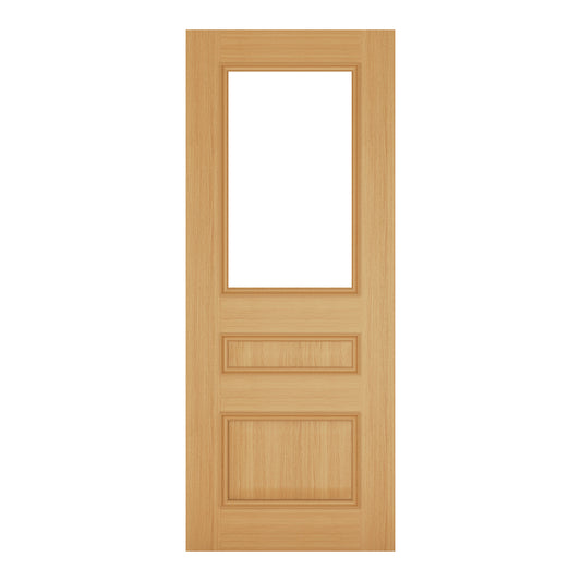 Windsor Clear Glass Pre-finished Oak Doors