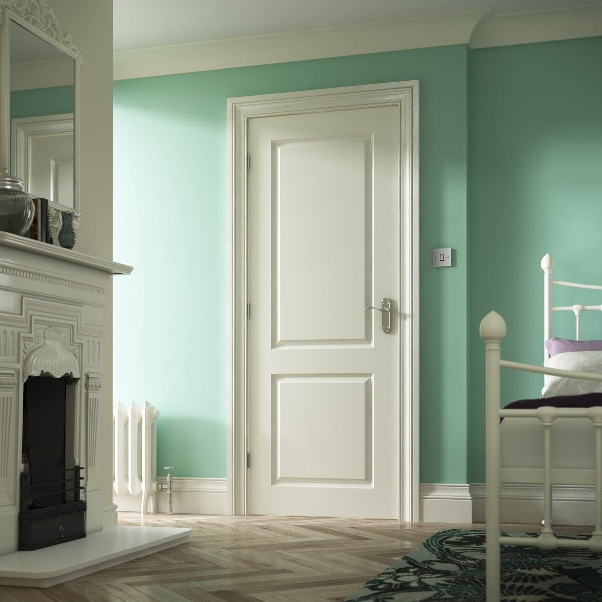 2100mm height Bespoke National Hickman 2 panel smooth (standard and FD30 available)