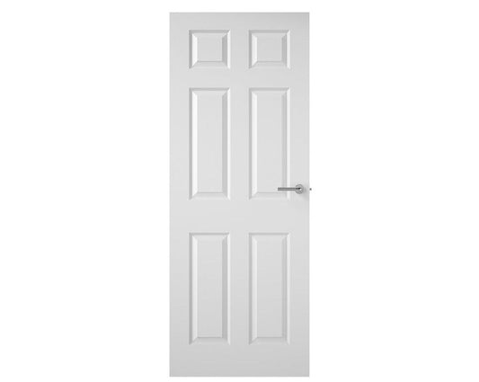 6 Panel Grained White Primed FD30